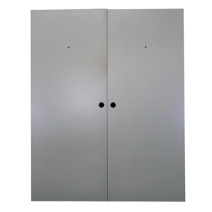 Steel doors double leaf