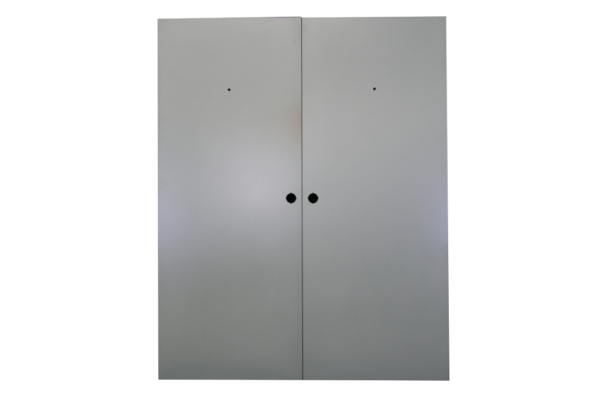 Steel doors double leaf